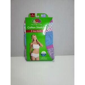Fruit Of TheLoom Women's 3 Pair Boy Shorts Cotton Stretch Underwear Panties 8 XL
